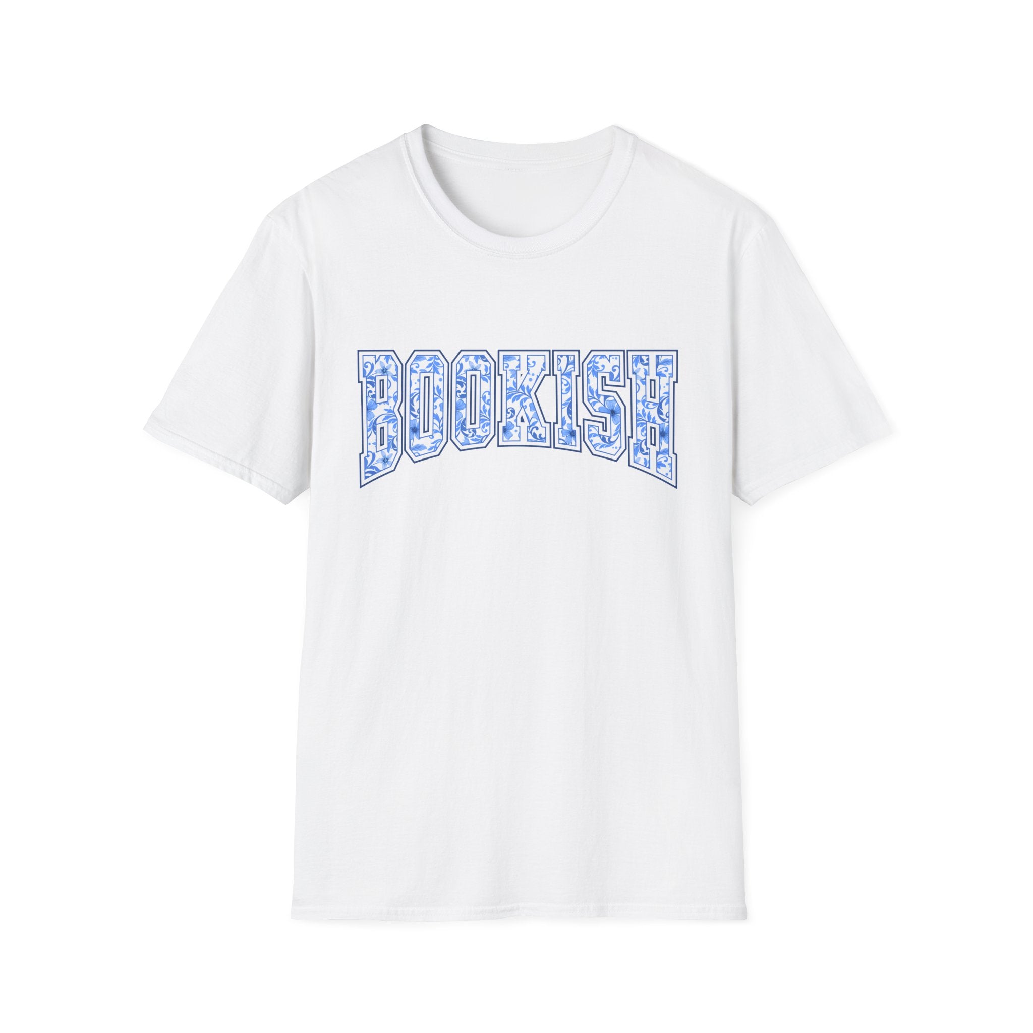 Bookish Toile Logo T-Shirt — 'Bookish' Light Blue